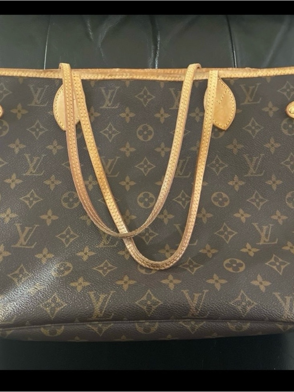 Louis Vuitton Monogram Never Full Tote with Vachetta Trim - Picture 3 of 16